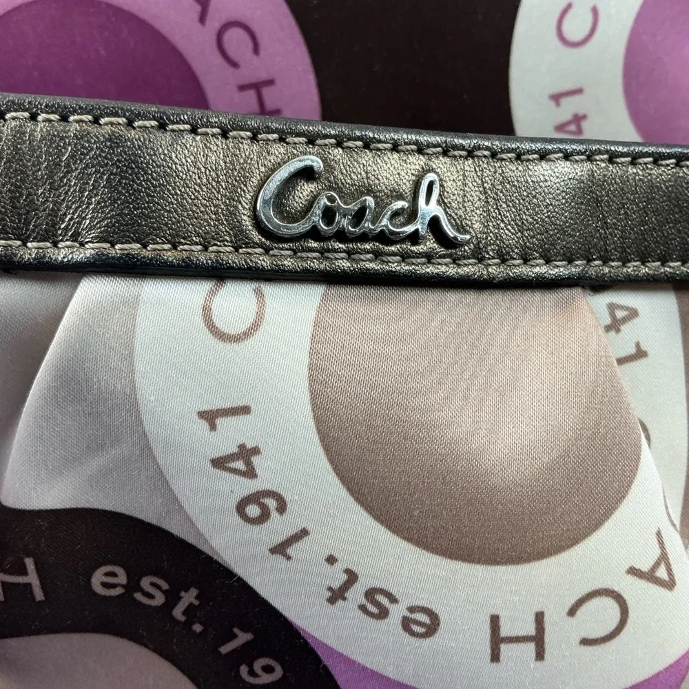 Coach Y2K Signature Pink Brown Snap Head Messenger Diaper Shoulder‎ Bag Laptop